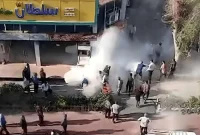 حادثه تلخ خودسوزی جوان اهوازی در اعتراض به تخریب مغازه پدر