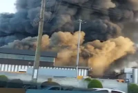 حادثه آتش‌سوزی در واحد تولیدی شرکت کاله آمل